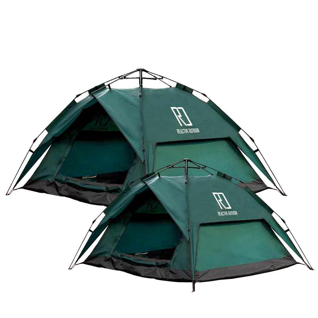 1 Small-Sized   1 Large-Sized 3 Secs Tent   2 FREE Camping Tarps (Family Package, US)