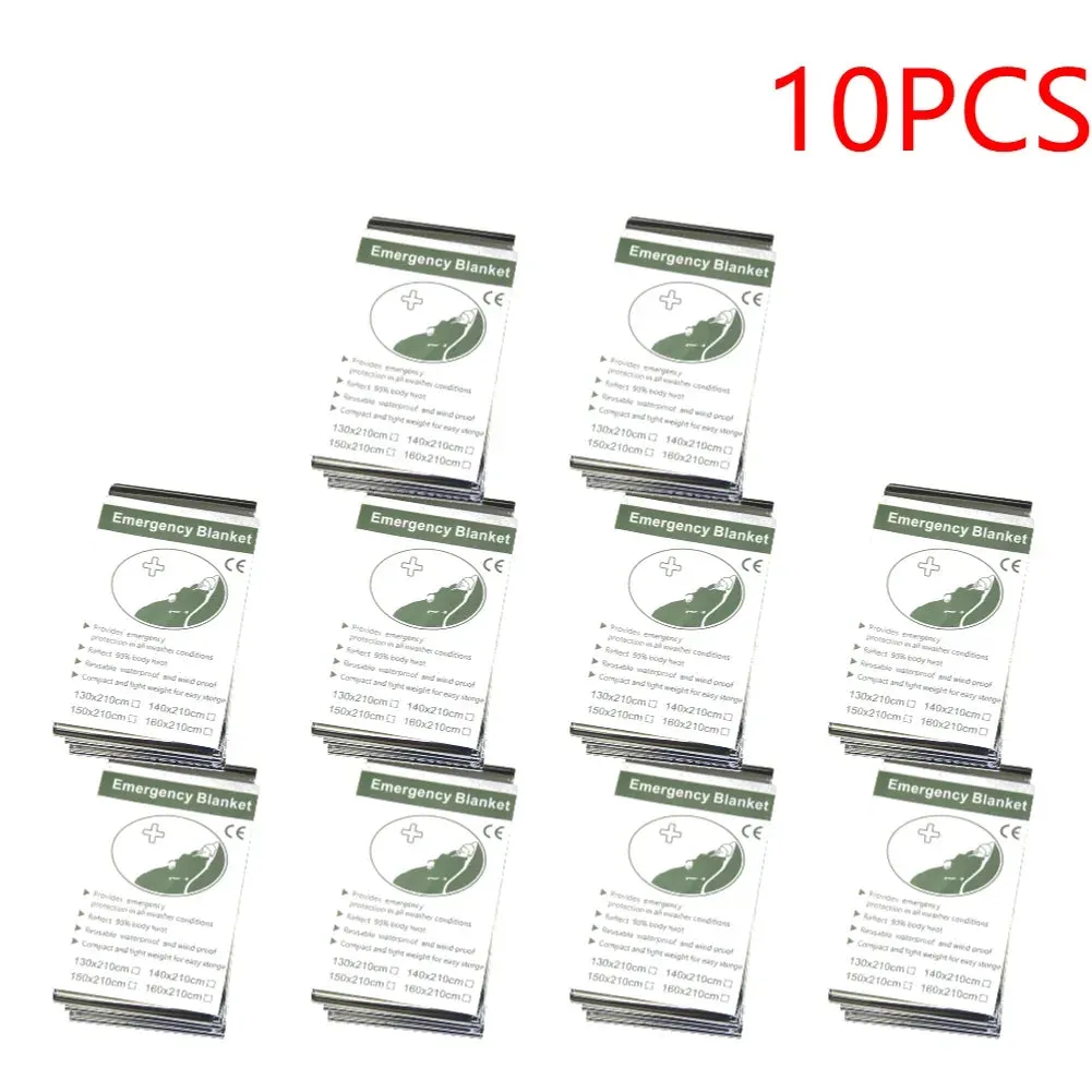 1 to 15 Pieces Emergency Thermal Foil Rescue Blanket Set