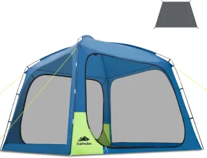 10 X 10ft Screen House Room for Camping, Screened Mesh Net Wall Canopy Tent, UPF 50  Screen Tent with Floor for Patios Outdoor Camping Activities