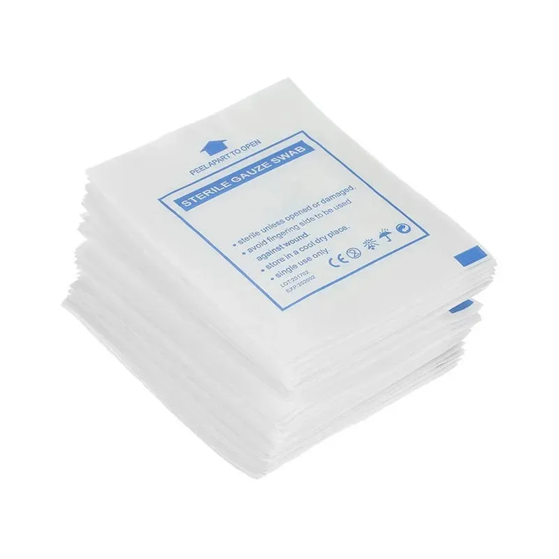 10Pcs/pack Gauze Pad Cotton First Aid Kit Emergency Survival Supplies Waterproof Wound Dressing Sterile Gauze Pad Wound Care