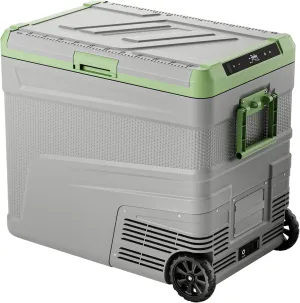 12 Volt Refrigerator Portable Fridge - 68 Quart(65L) Electric Cooler Big Zone with Wheels, 12V Fridge -4℉-68℉ for Camping, Boating, Truck, RV, Outdoor, Home