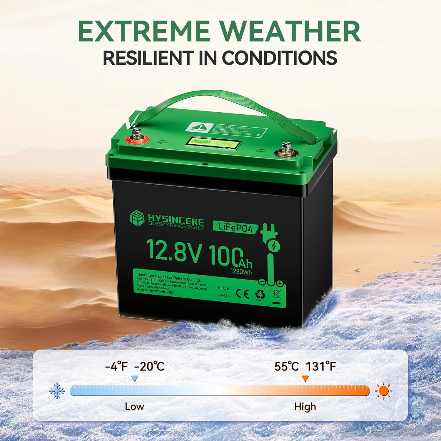 12V 100Ah LiFePO4 Battery with LED Display, Mini Deep Cycle Lithium Rechargeable Battery, Max.15000 Cycles Built in 100A BMS for RV, Trolling Motor, Camping, Marine, Home Energy Storage(2 Packs)