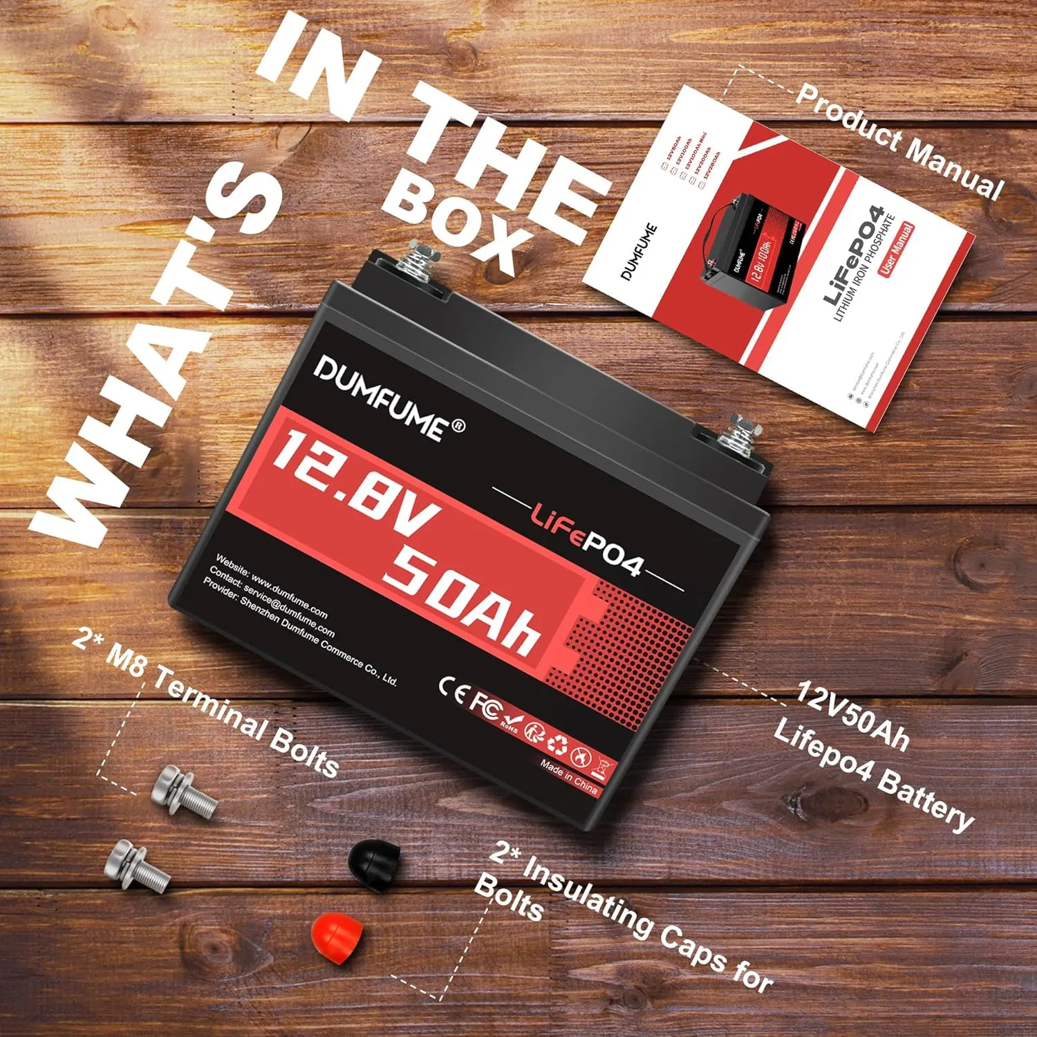 12V 50Ah LiFePO4 Battery, 50A BMS 640W Rechargeable Lithium Iron Phosphate Battery, 4000  Cycles, Low-Temp Protection,Perfect for RV, Camping, Trolling Motor, and Home Energy Storage