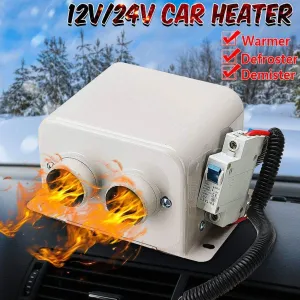 12V 600W Car Heater Kit - Car Demister Winter Fast Heating Warmer Frost Removing Car Windshield Defroster and Defogger