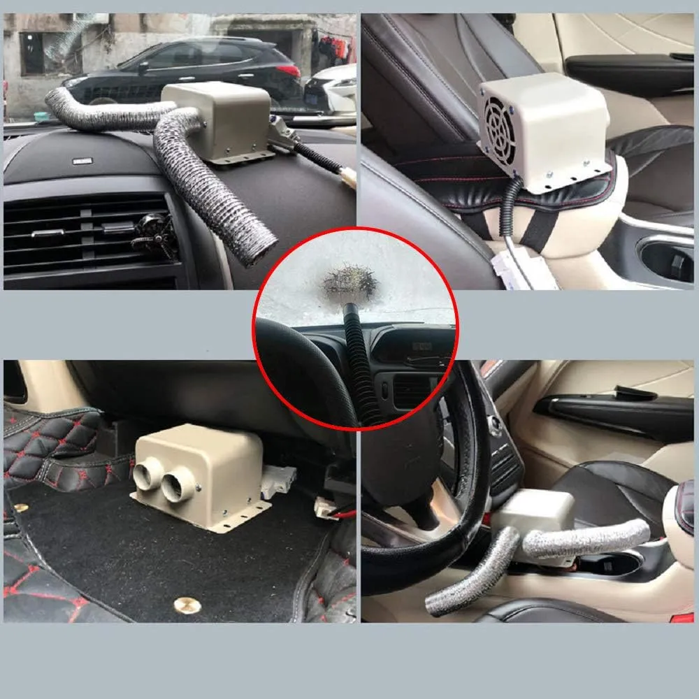 12V 600W Car Heater Kit - Car Demister Winter Fast Heating Warmer Frost Removing Car Windshield Defroster and Defogger