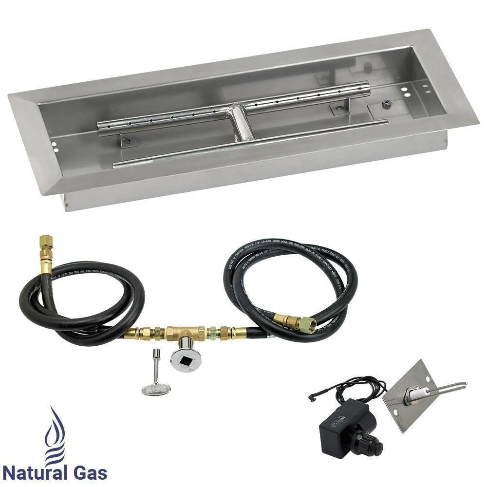 18" x 6" Drop in Pan. Rectangular. Spark Ignition