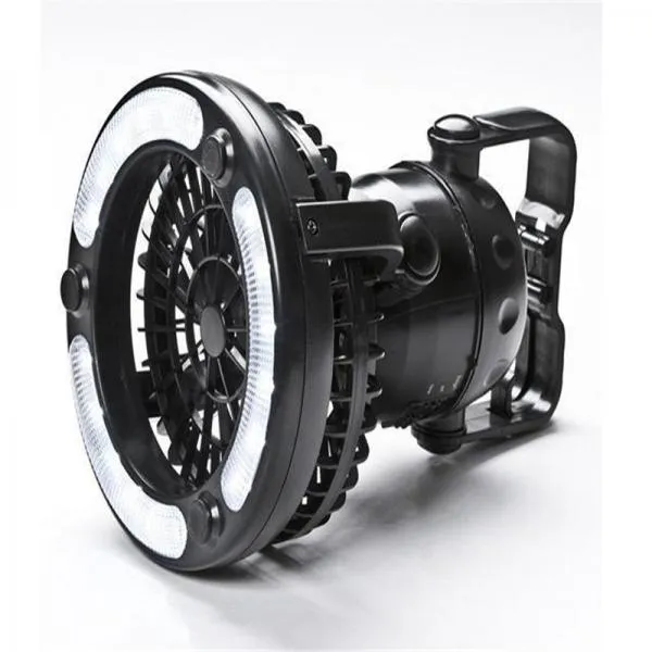 2-in-1 18 LED Camping Fan Light Tent Lamp Lantern with Ceiling Cooling Fan