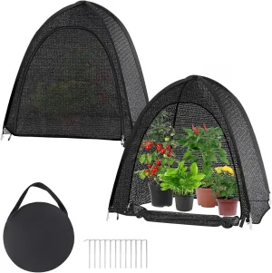 2 Pack Pop Up Plant Shade Tent, Plant Shades for Outdoor Plants, UV Resisitant 80% Sunblock Shade for Plants Sun Protection, Plant Shade Cover for Flower Potted Plants (28x28x33 Inch)