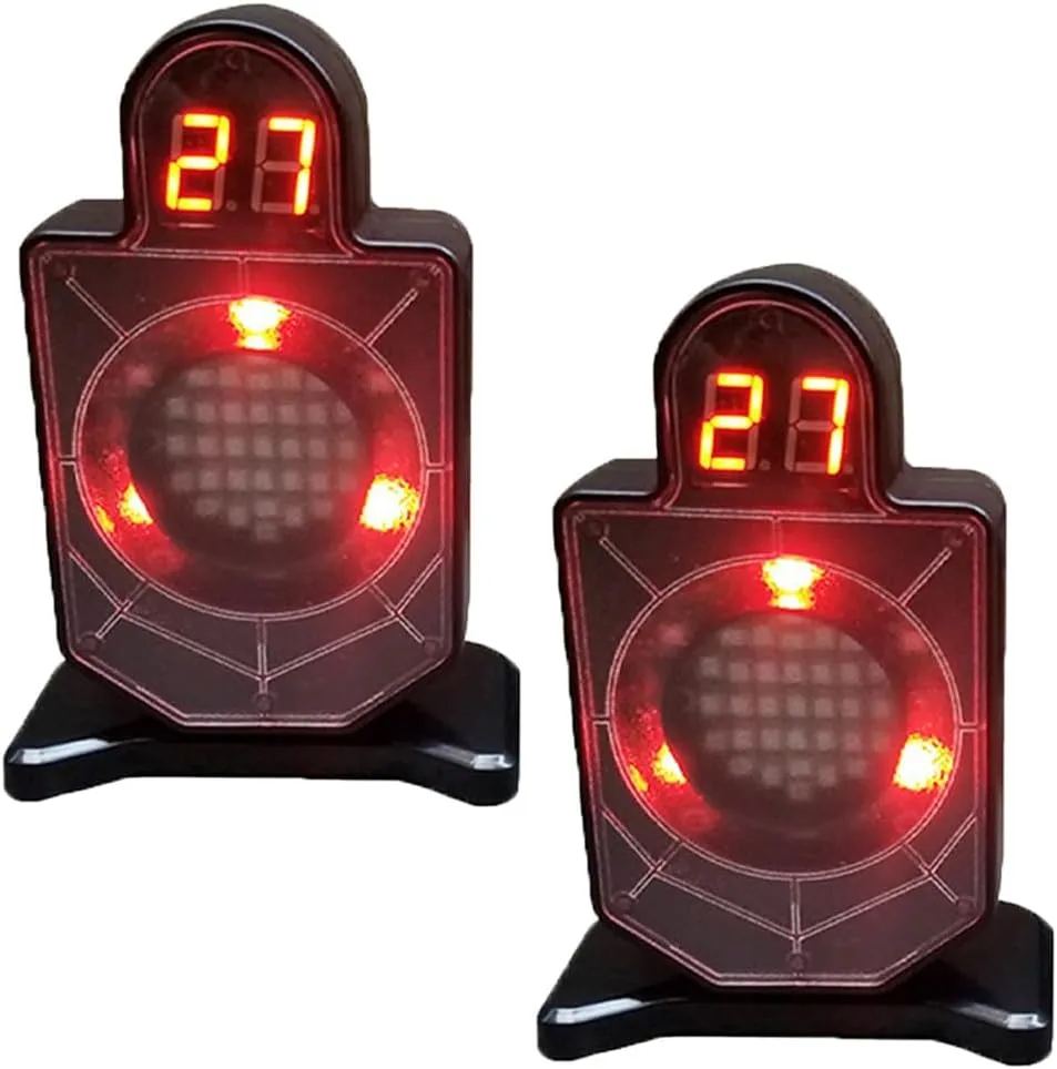 2 Pcs Dry Fire Target Laser Training System and Portable Counting Laser Trainer for Reactive Laser Shooting and Dry Fire Shooting Practice
