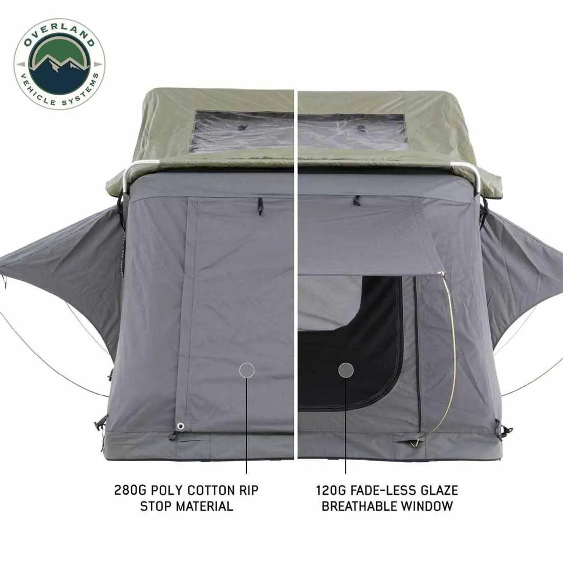 2 Roof Grey N2E Nomadic Person, & Exclusive collection Body Green Sided Soft Rainfly HD Wi-Fi-enabled Top Tent, -