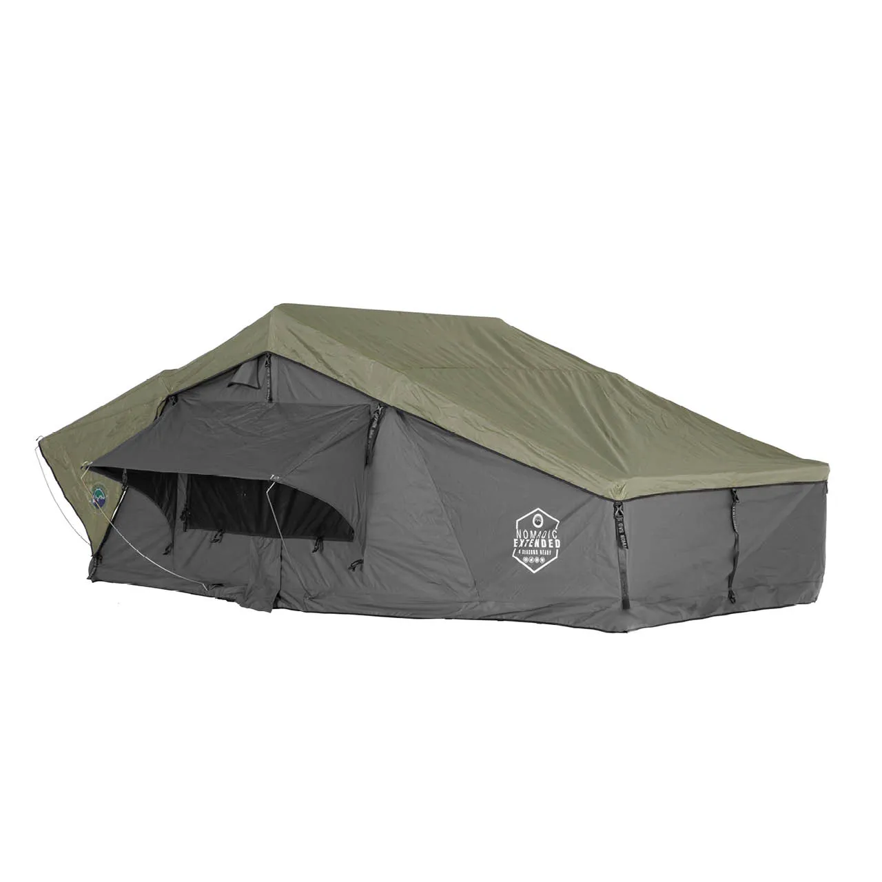 2 Roof Grey N2E Nomadic Person, & Exclusive collection Body Green Sided Soft Rainfly HD Wi-Fi-enabled Top Tent, -