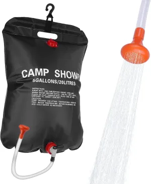 2 Set or 1set Solar Camp Shower Camping Shower Bag Solar Shower Bag Solar portabler Shower for Camping Solar Showers for Camping Camping Shower