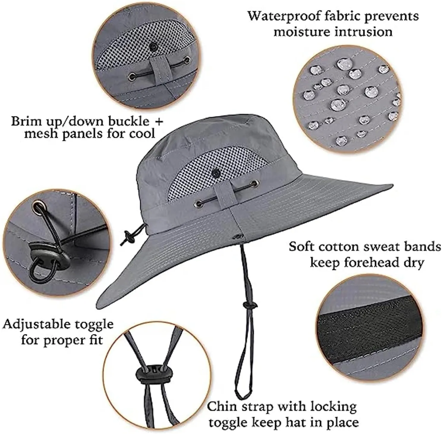 2025 New Ultralight Solar Fan Sun Hat, Wide Brim Solar Fan Hat USB Charging, for Men Outdoor Fishing Camping UPF 50 