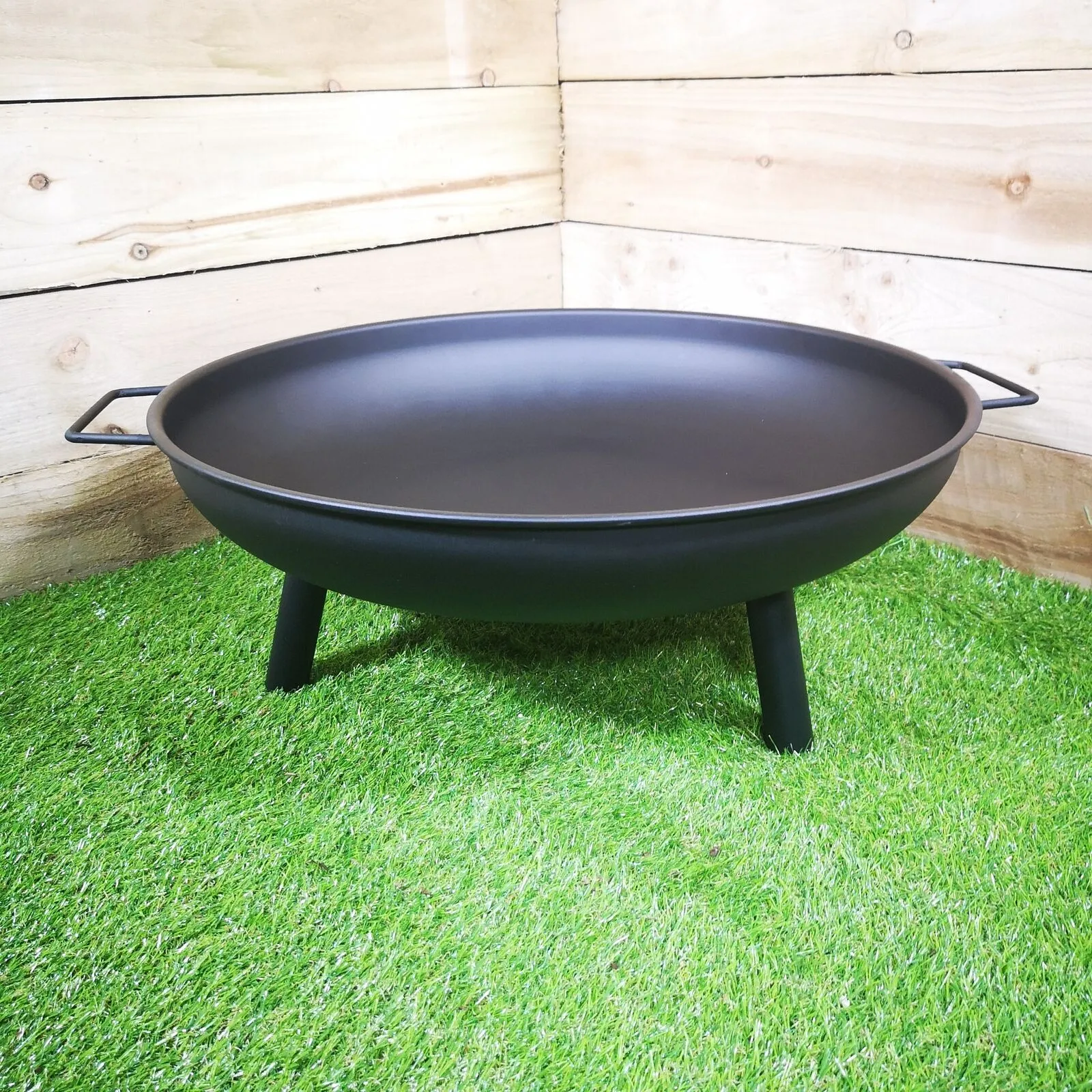 23" Round Metal Fire Pit Basket