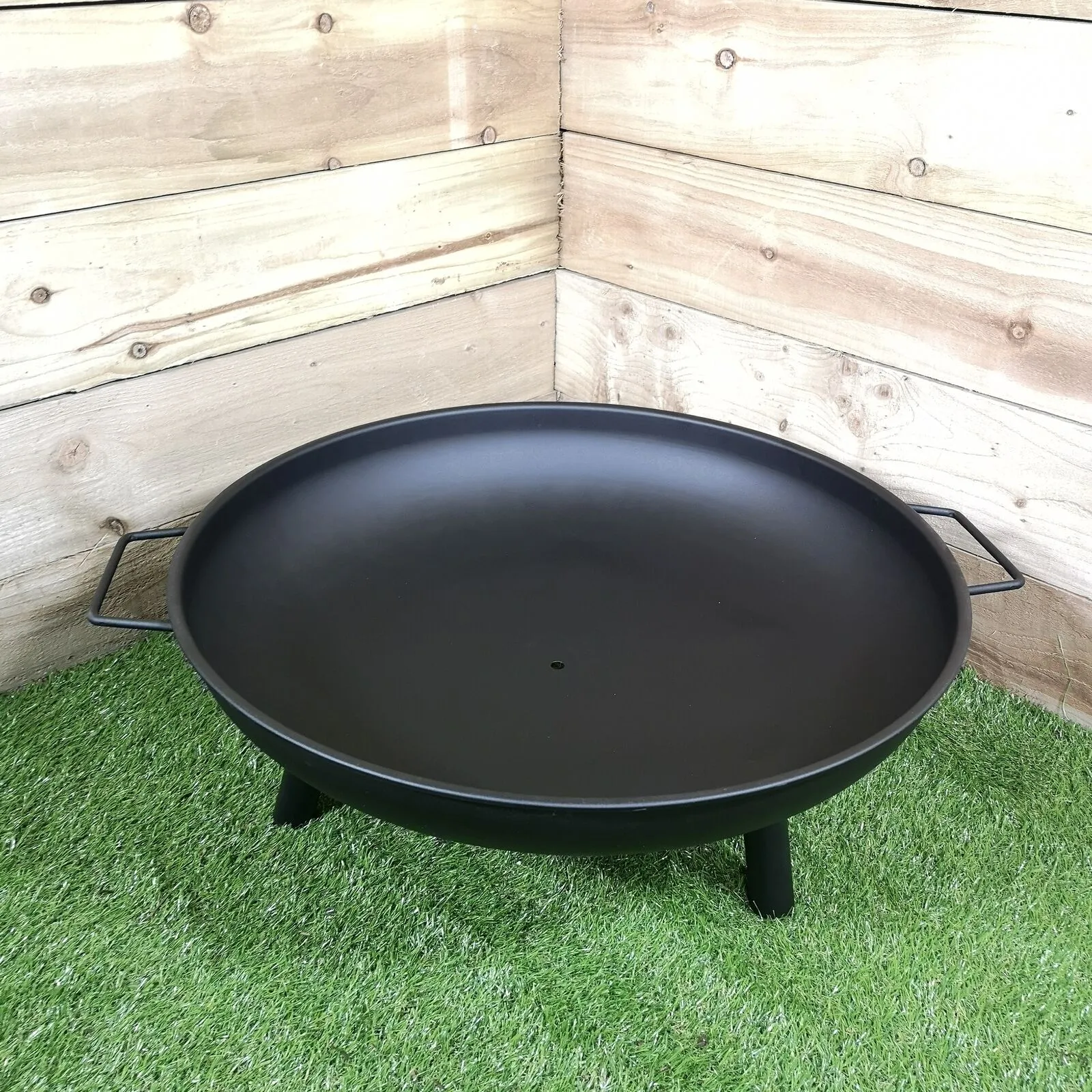 23" Round Metal Fire Pit Basket