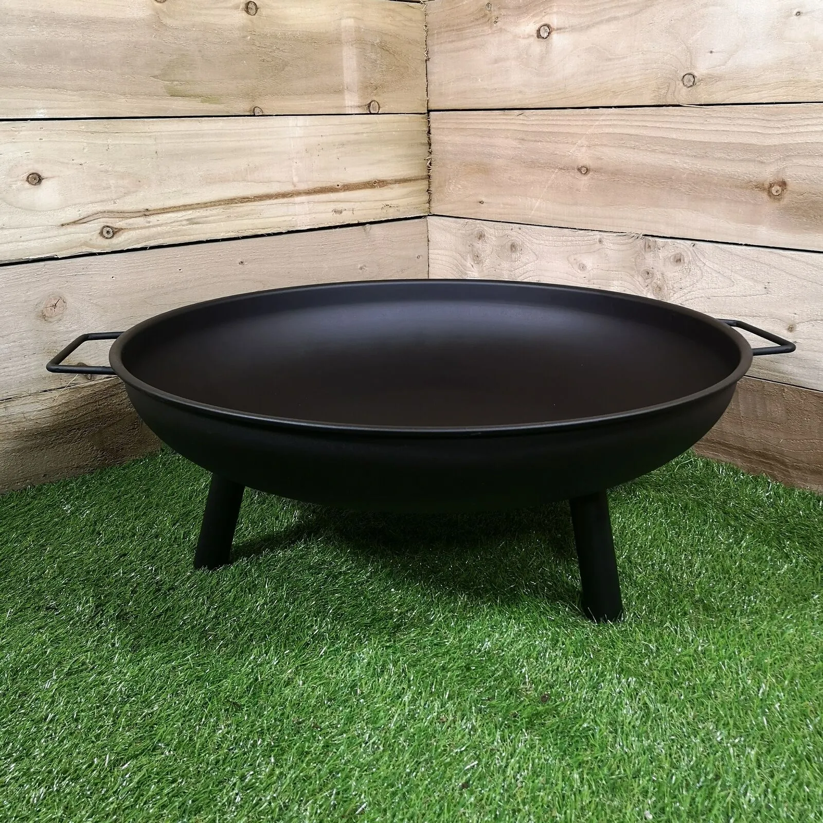 23" Round Metal Fire Pit Basket