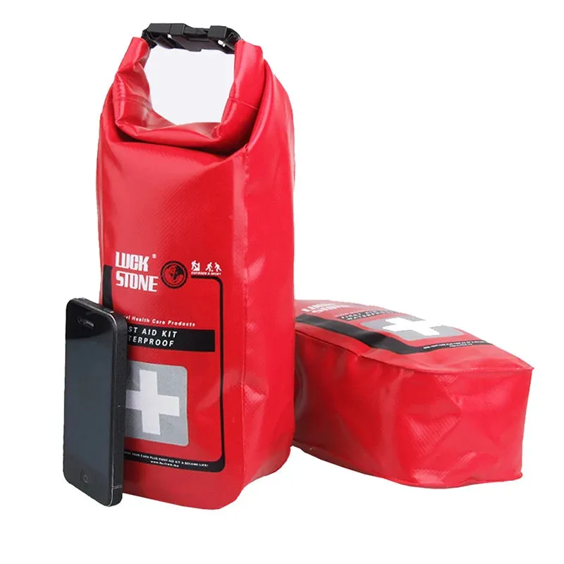 2L Red Waterproof First Aid Bag - Portable Medical Equipment Bag