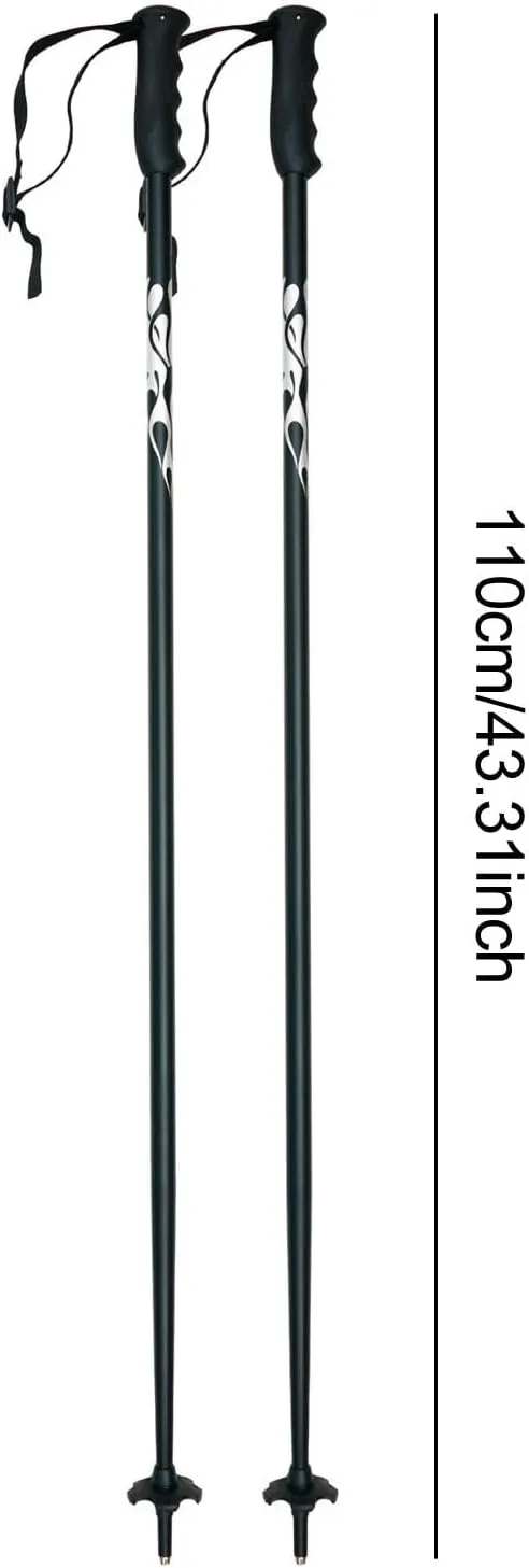 2Pcs Ski Poles for Men Women Comfortable Gripping Walking Sticks Trekking Canes for Backpacking Snowshoeing Outdoor Climbing