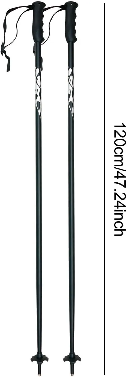 2Pcs Ski Poles Hiking Poles Non Slip Handle Practical for Men Women Trekking Canes for Hiking Outdoor Adventures Snowboarding