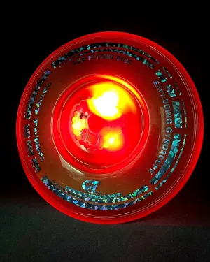 3 in 1 LED Flying Disc Spinning Tops Fingertip Juggling-Multifunctional Flying disc for Kids & Adults All Ages-for Outdoors & Families Party Camping(Orange)