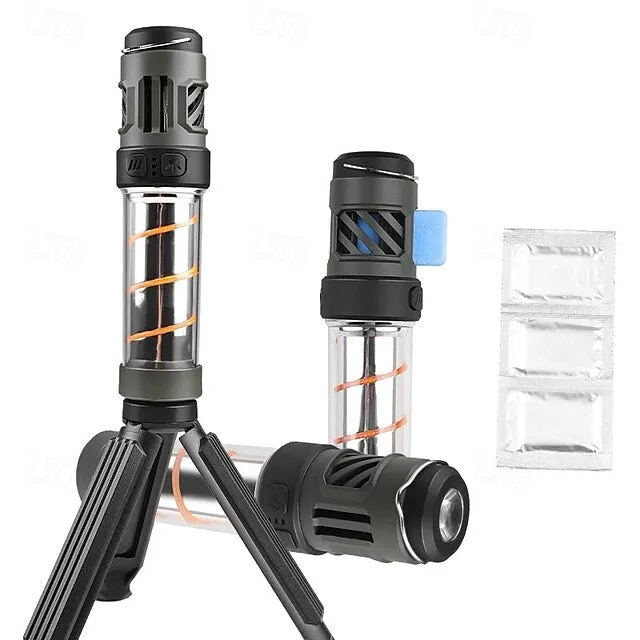 3-in-1 Outdoor Mosquito Repellent Light with Flashlight & Camping Lantern, Long Battery Life Mosquito Repellent Light with Warm Light Atmosphere Outdoor Camping Light