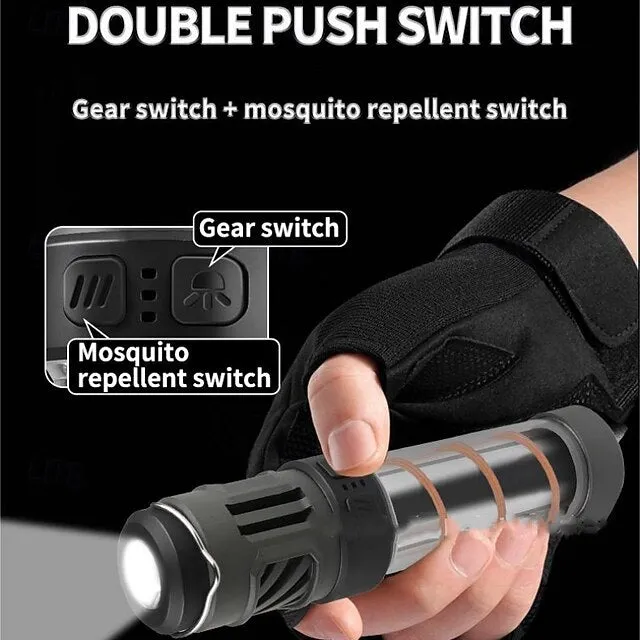 3-in-1 Outdoor Mosquito Repellent Light with Flashlight & Camping Lantern, Long Battery Life Mosquito Repellent Light with Warm Light Atmosphere Outdoor Camping Light