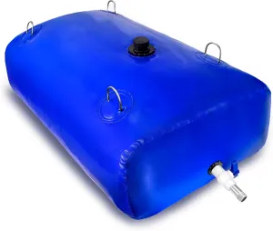 30Gal Portable Water Storage Bladder, Foldable Large Capacity Container Water Tank, Agricultural Irrigation, Camping, Firefighting, Outdoor Household Water