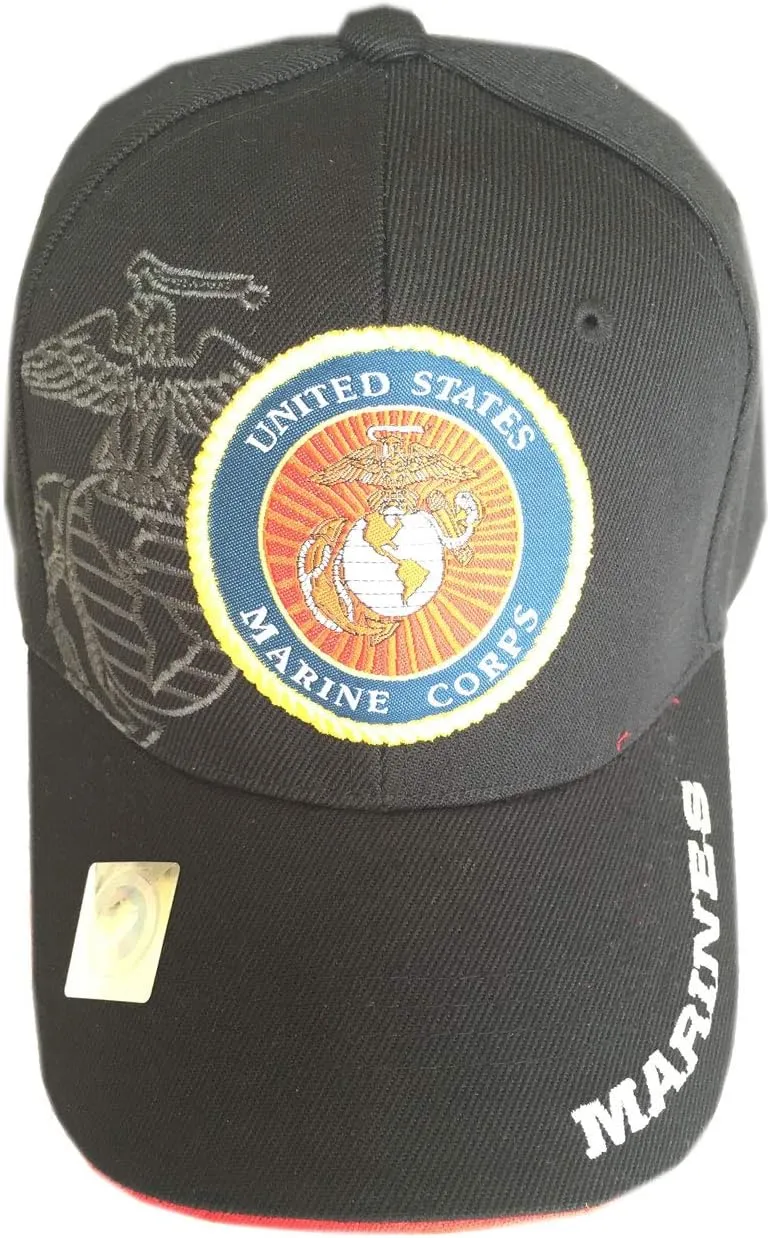 3D Embroidery U.S. Marines Corps Official Licensed Emblem Baseball Cap Hat Visor