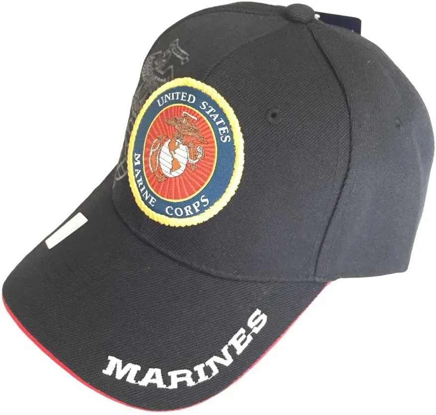 3D Embroidery U.S. Marines Corps Official Licensed Emblem Baseball Cap Hat Visor