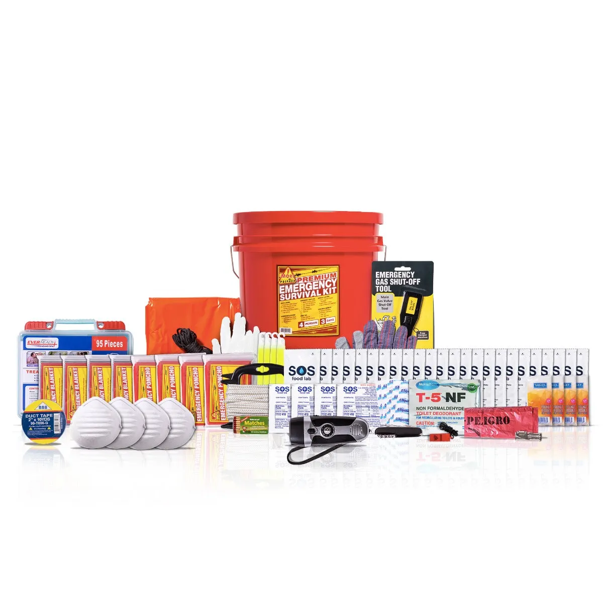 4 Person Home Survival Kit - Premium