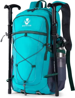 40L Hiking Backpack Lightweight Water Resistant Camping Outdoor Sport Trekking Travel Daypack for Men Women（Lake Blue A）