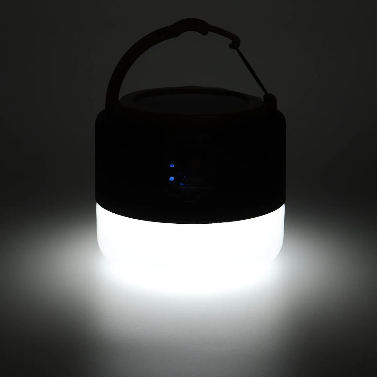 450W Solar LED Camping Light Tent Lamp USB Rechargeable Bulb Lantern Flashlight