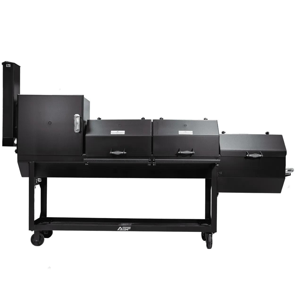 48" x 20" BBQ Pit w/ Firebox & Smoker