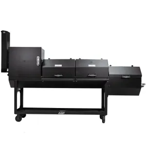 48" x 20" BBQ Pit w/ Firebox & Smoker