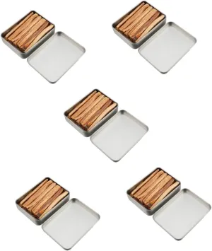 5 Sets Wood Burning Firelighters Easy to Ignite Firewood Natural Survival Wood Sticks for Camping