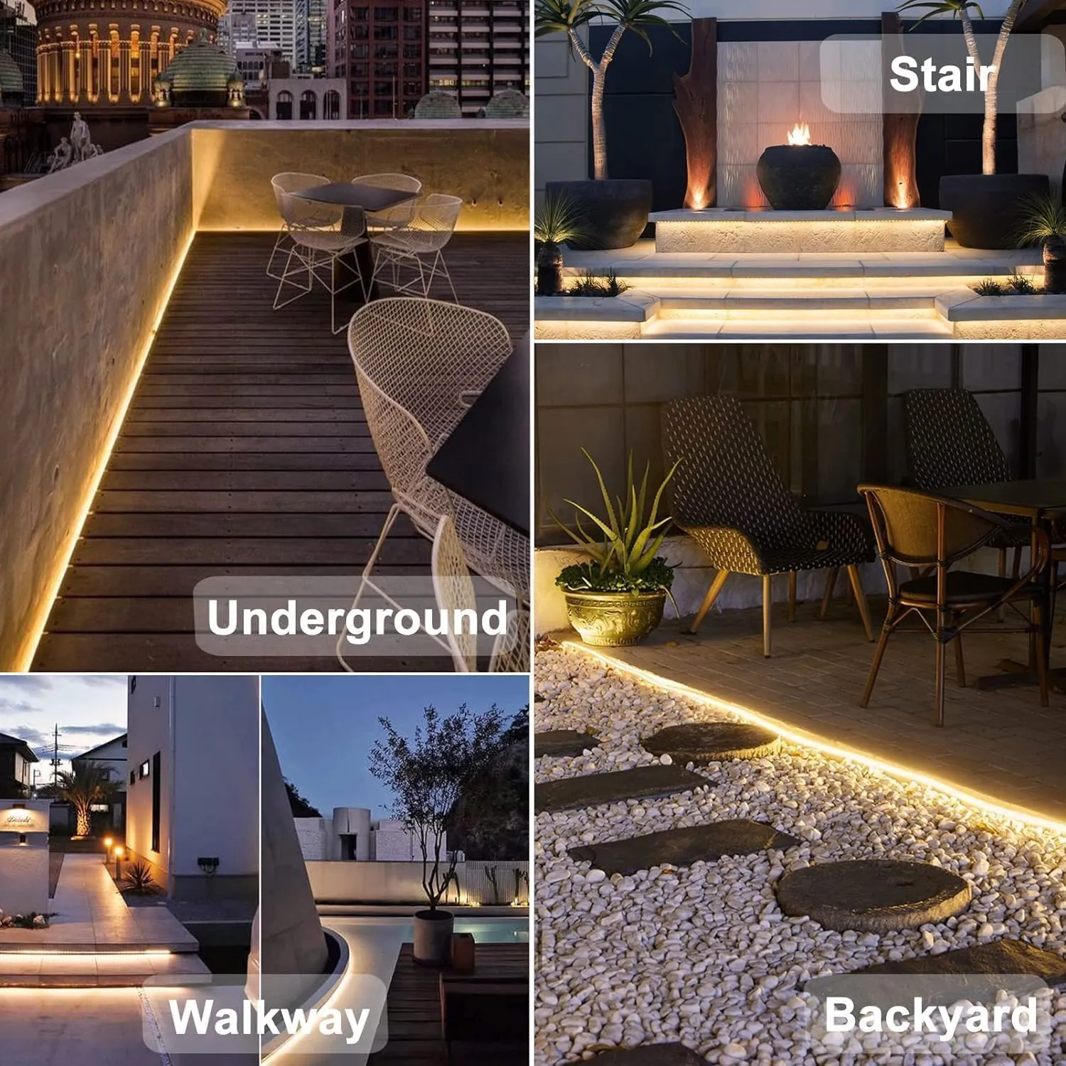 50Ft Solar Strip Lights Outdoor, Waterproof LED Light Strip Auto On/Off, Rechargeable Strip Lights 8 Mode with Remote Timer Acrylic Tape for Deck Patio Pool Pathway Camping Decor (Warm White)