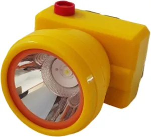 600MAH Rechargeable Lithium Battery LED Headlights, Lightweight and Waterproof Head Mounted Flashlight Suitable for Camping, Hiking, and Coal Mining(Yellow)