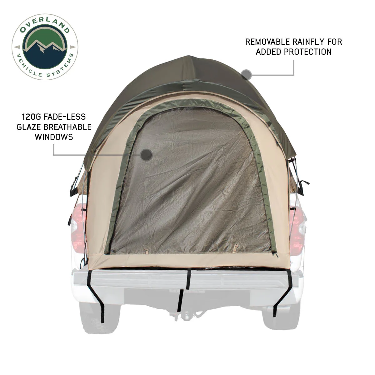 6.5', Cloud-integrated TACT & Tent Size Full Body Plug-in Rainfly Green Bed Tan LD -