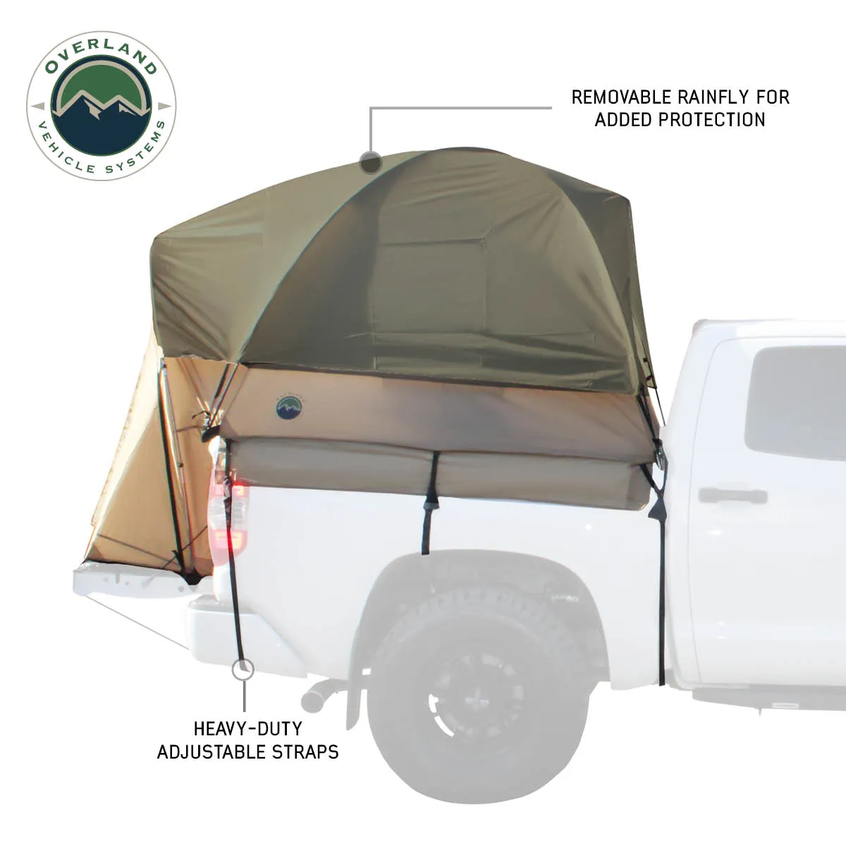 6.5', Cloud-integrated TACT & Tent Size Full Body Plug-in Rainfly Green Bed Tan LD -