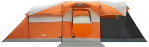 8 Person Family Tent for Camping with Screen Porch Waterproof Large Camping Tent with Rainfly Big Family Tents for Outdoor Camping