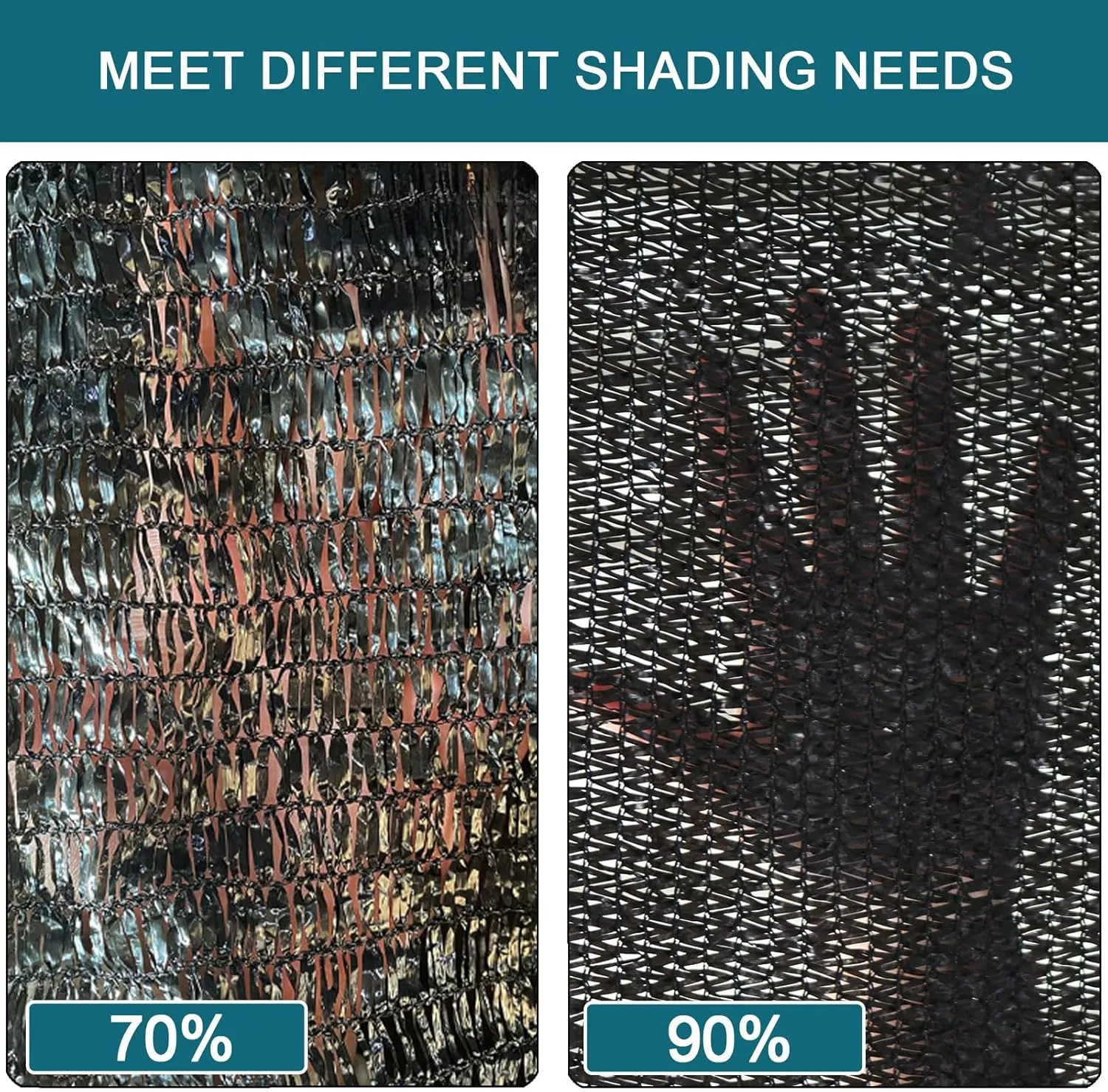 90% Shade Cloth for Garden, 20x20 FT Shade Cloth, Shade Cloth with Grommets, Garden Shade Cloth for Plants Heat Protection, Shade Tarps for Greenhouse, Outdoor Patio,16x33ft/5x10m