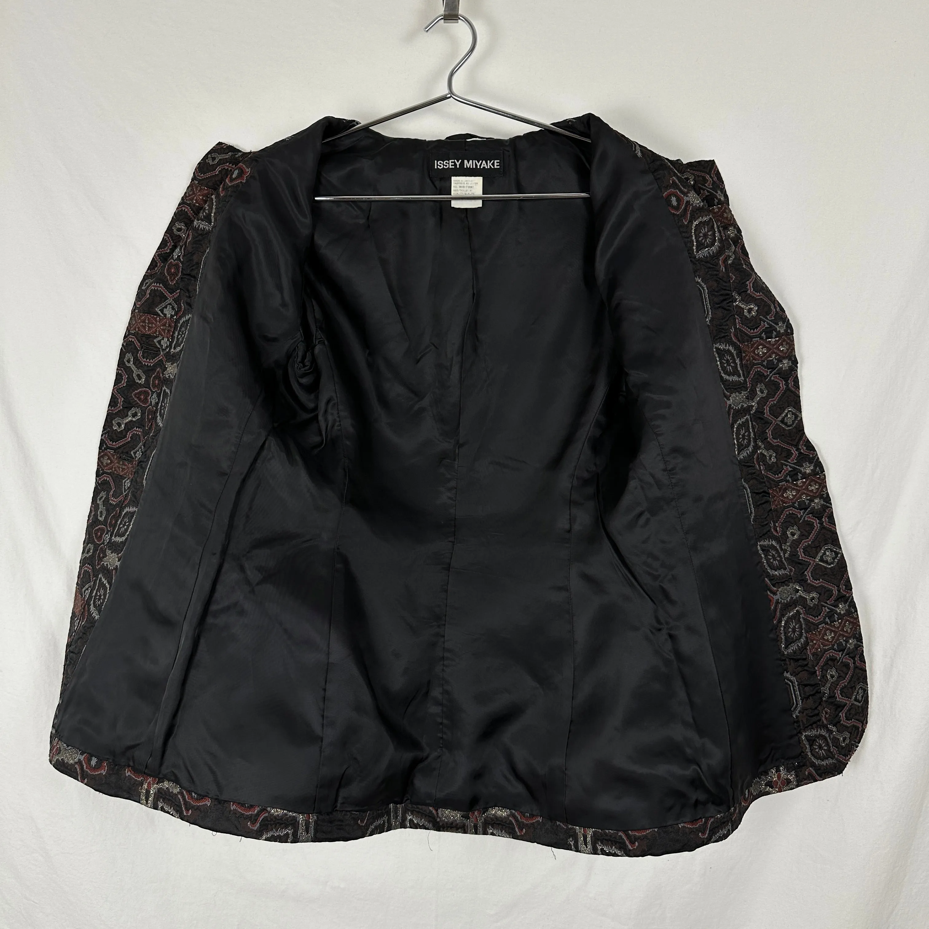 90s Issey Miyake Jacquard Patchwork Blazer