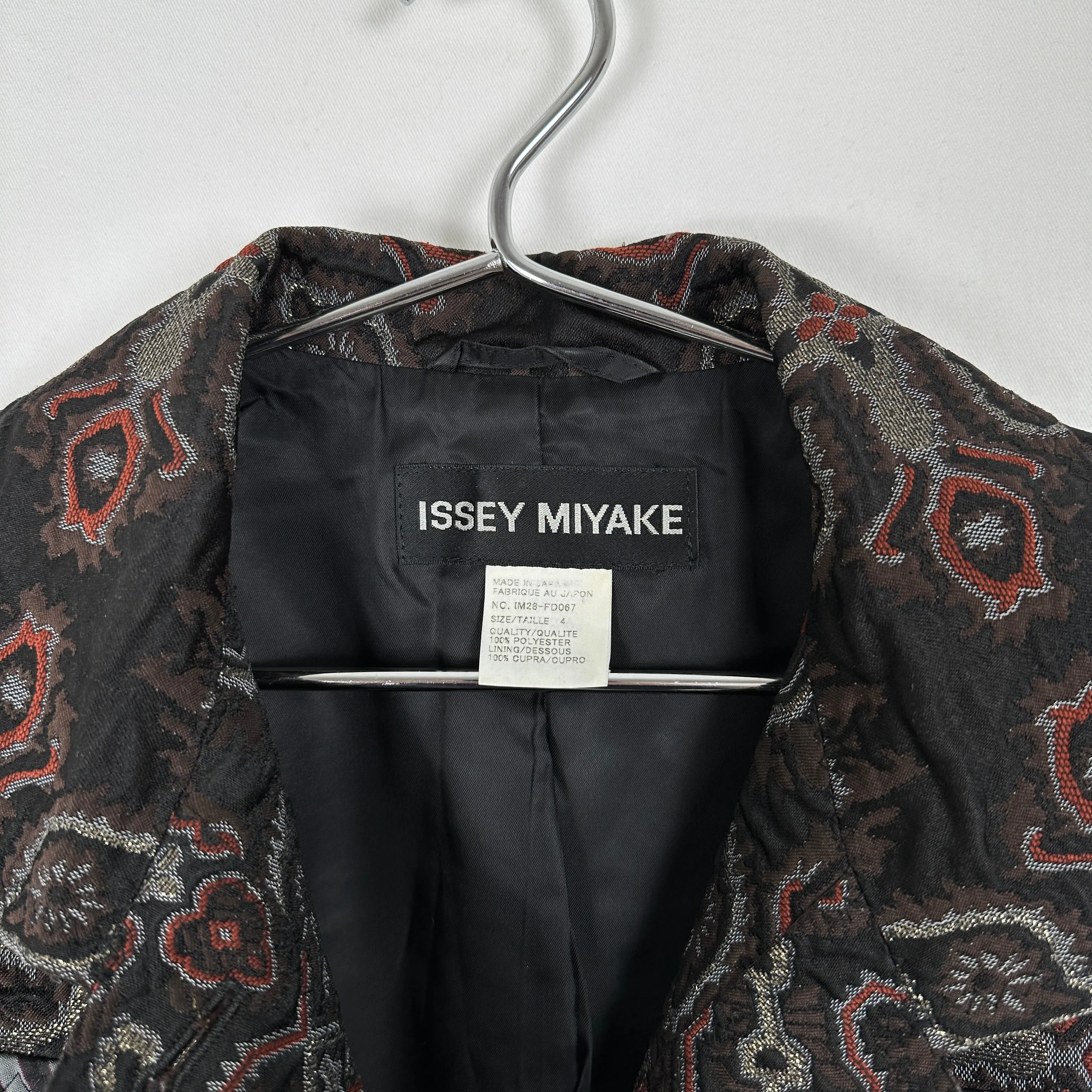 90s Issey Miyake Jacquard Patchwork Blazer