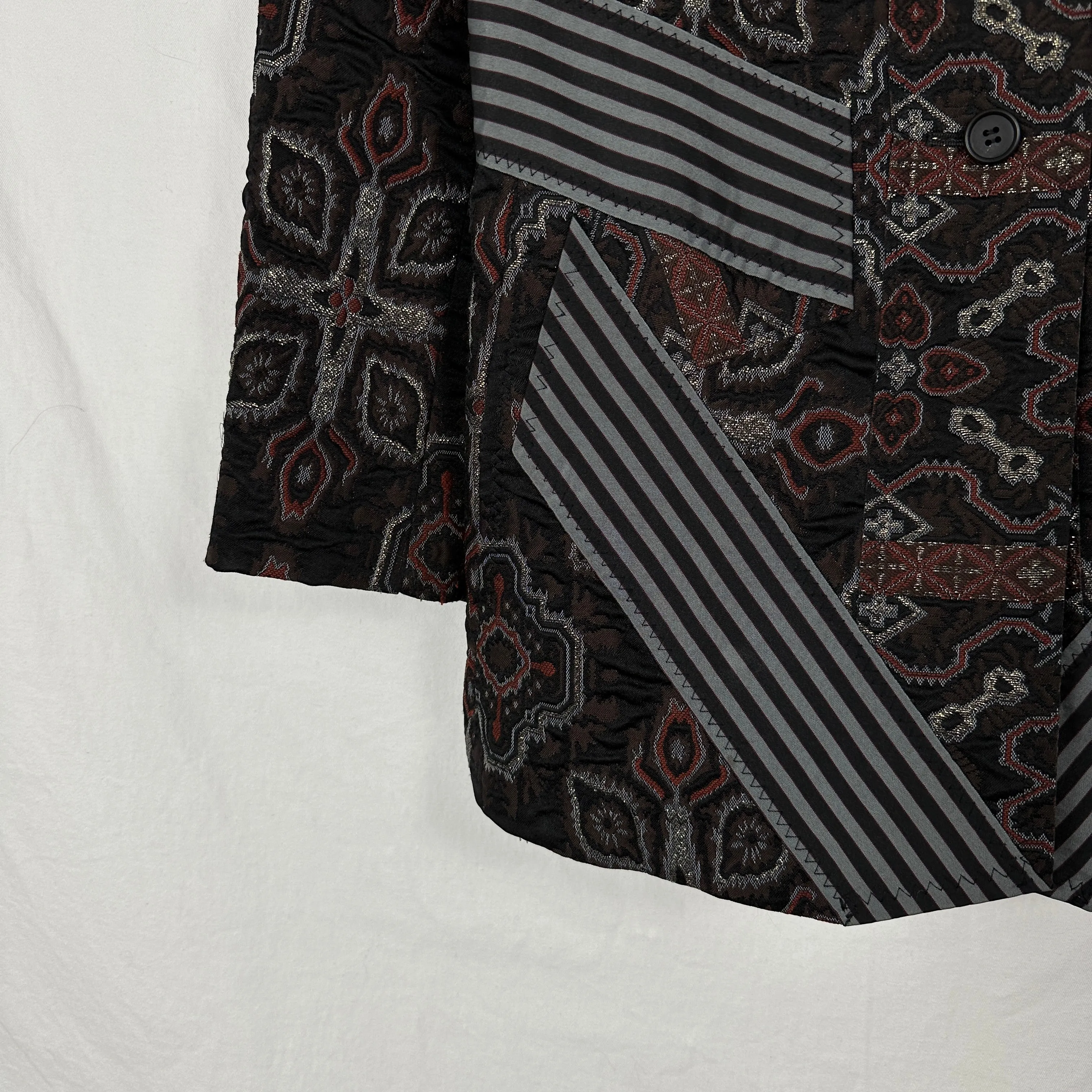 90s Issey Miyake Jacquard Patchwork Blazer