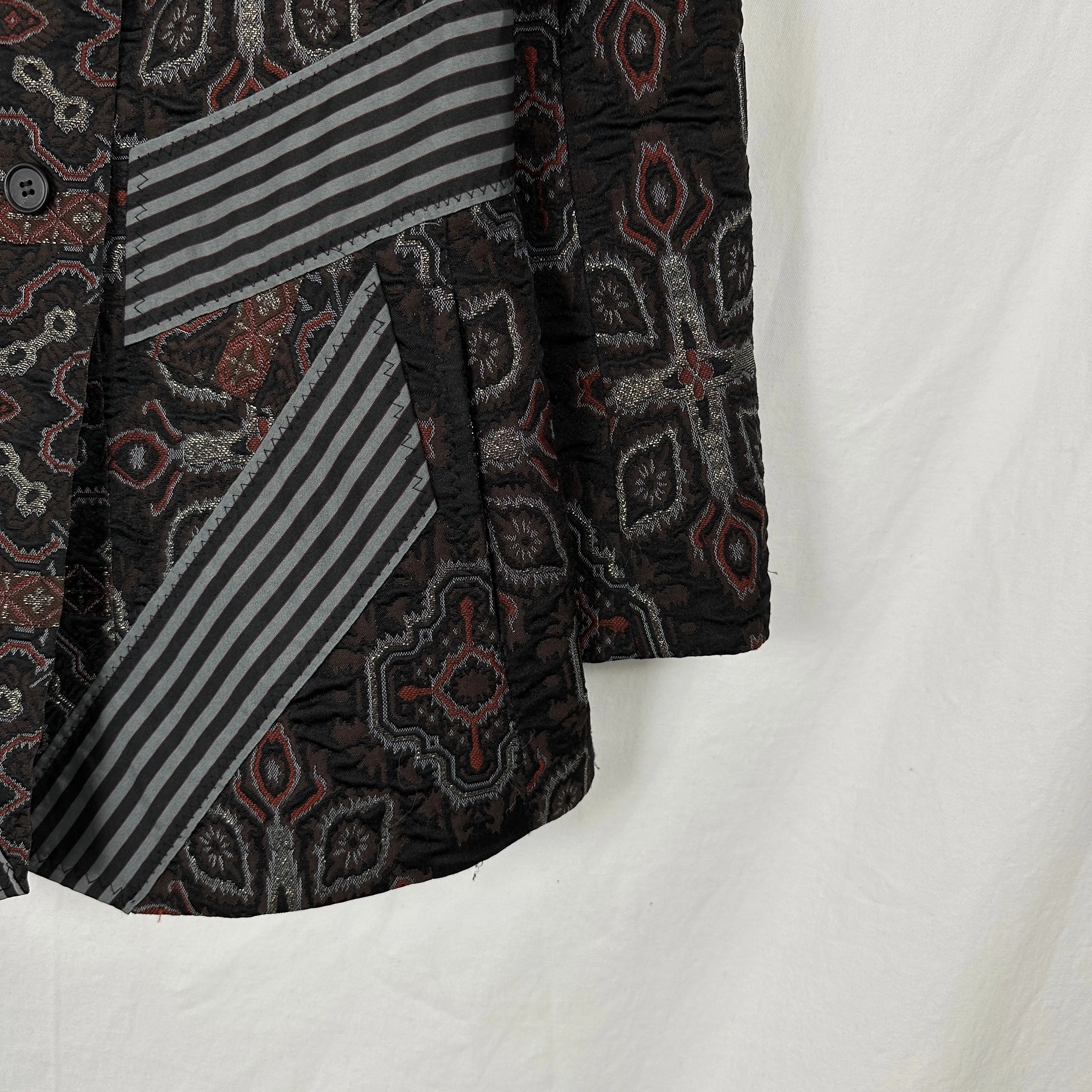 90s Issey Miyake Jacquard Patchwork Blazer