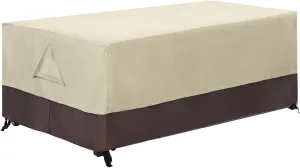 ABCCANOPY Patio Deck Box Cover Waterproof And Dustproof Winter Protection Outdoor Storage Box Cover Universal Furniture Cover 54x28x24 Beige Brown