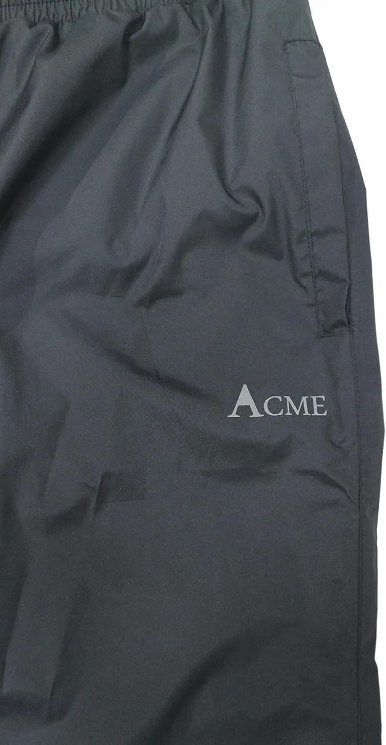 Acmelogy Women's Rain Pants, 100% Waterproof, Breathable, Taped Seam, 10000mm/3000gm for Hiking Golfing Fishing