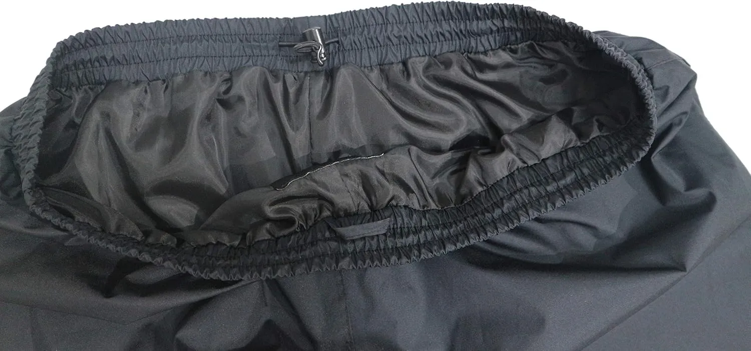Acmelogy Women's Rain Pants, 100% Waterproof, Breathable, Taped Seam, 10000mm/3000gm for Hiking Golfing Fishing