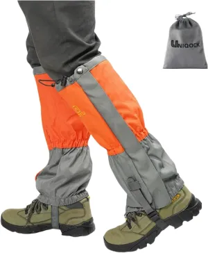 Adjustable Leg Gaiters,Snow Boot Guard Gators,Shoe Gaiters,Waterproof Hiking Gaiters for Hunting,Running,Snow,Mountain Climbing,Yard Work