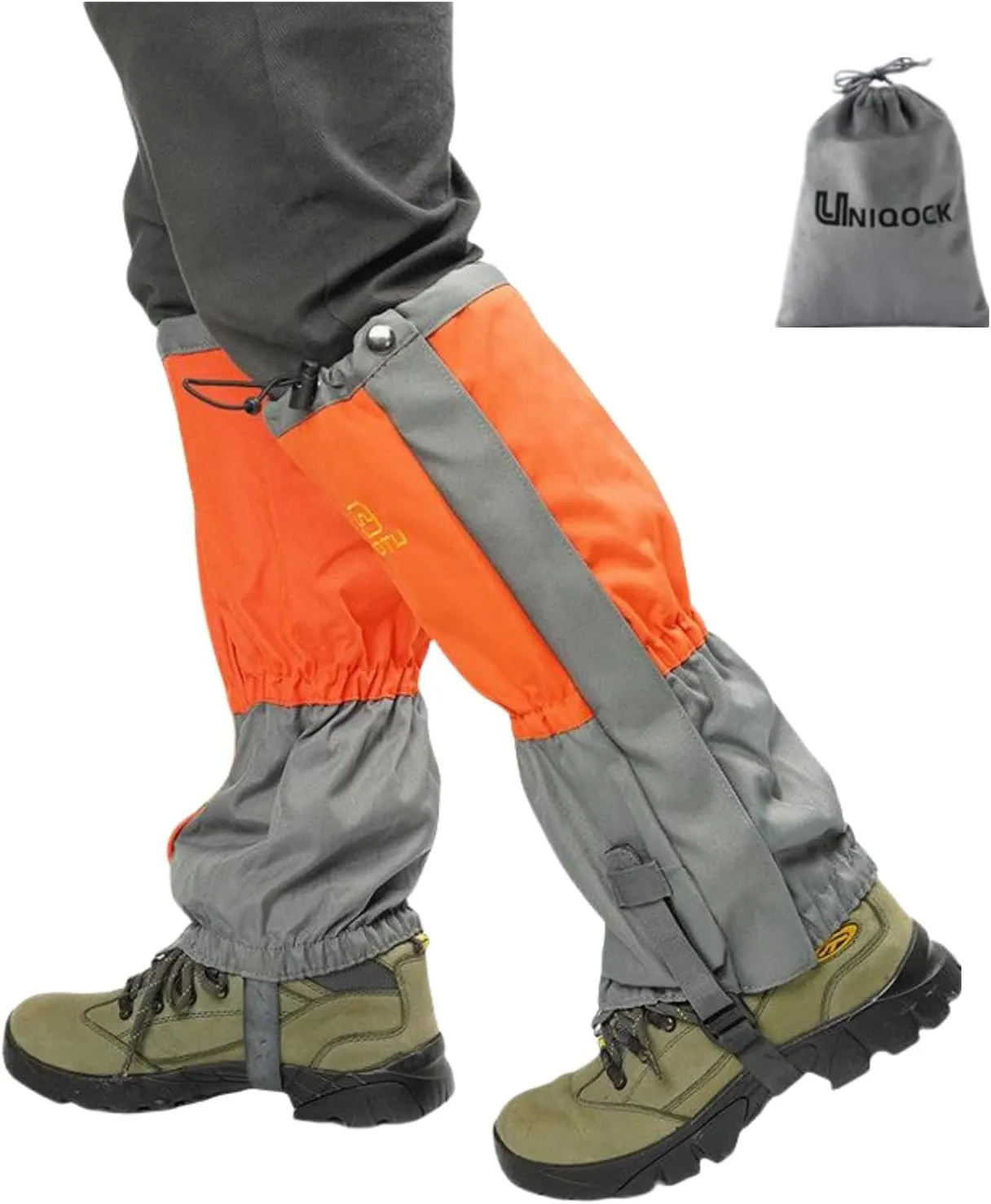 Adjustable Leg Gaiters,Snow Boot Guard Gators,Shoe Gaiters,Waterproof Hiking Gaiters for Hunting,Running,Snow,Mountain Climbing,Yard Work